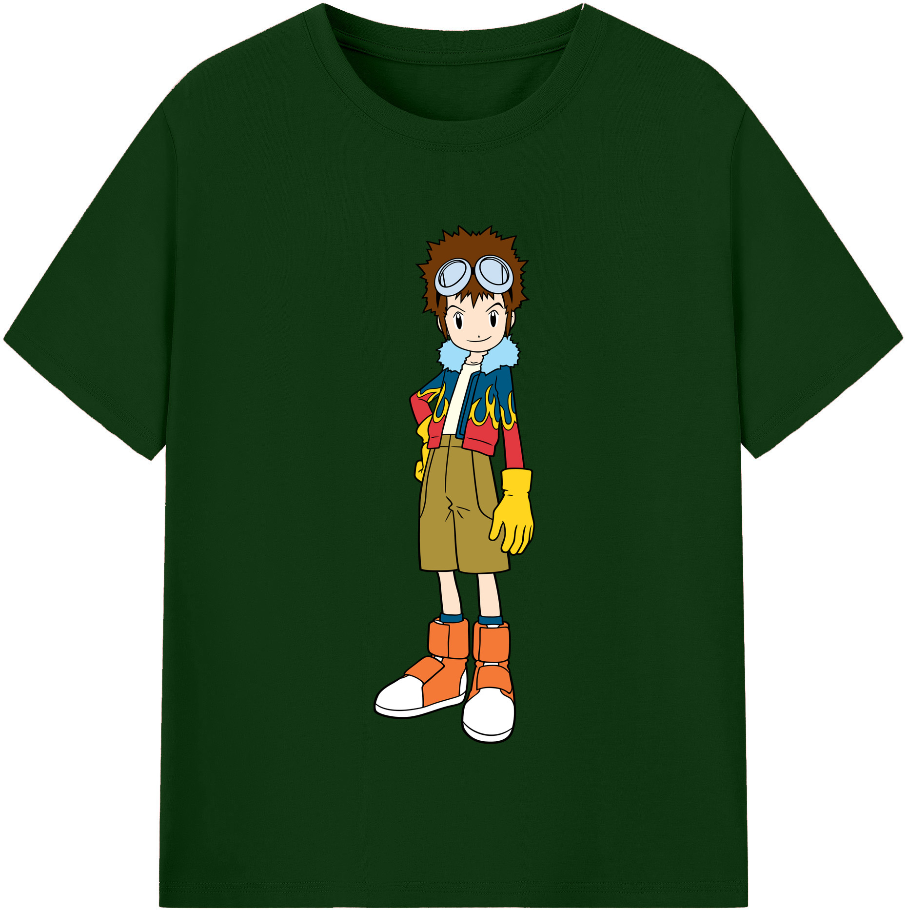 （画像用） Digimon デジタルモンスター/デジモン 綿100％半袖Tシャツ（フロントプリント）